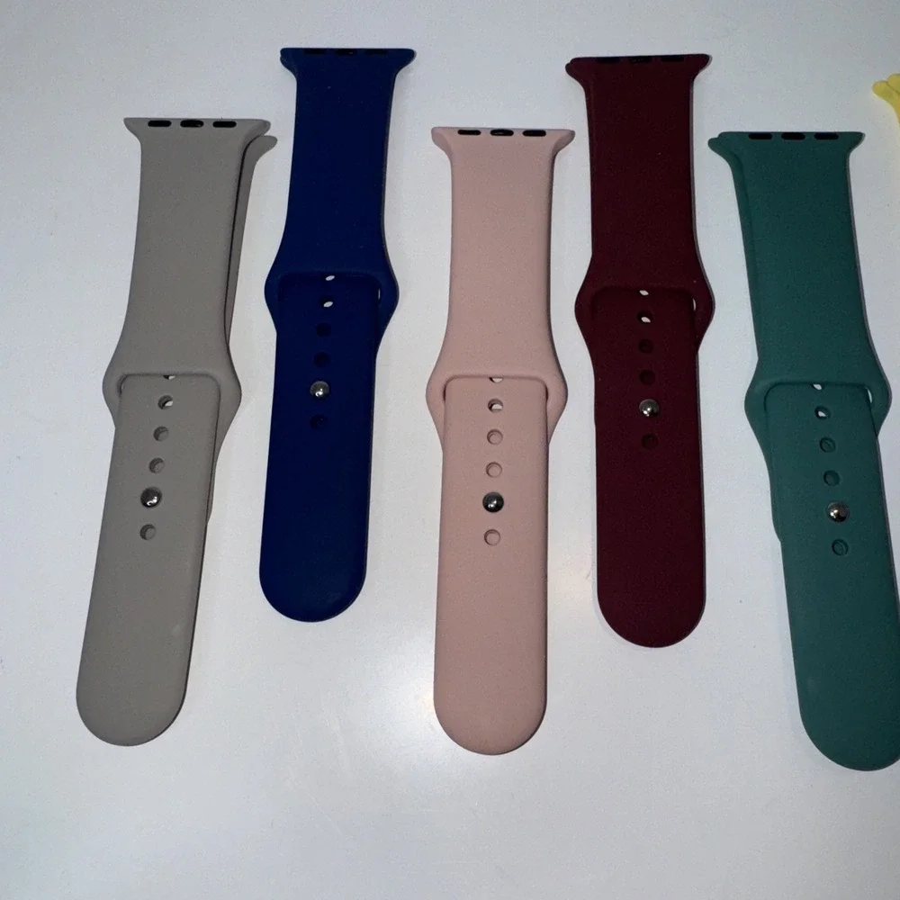 Unbranded Watch Band Unisex OS Multicolor 9-Pack Silicone‎ Sport Straps Bundle